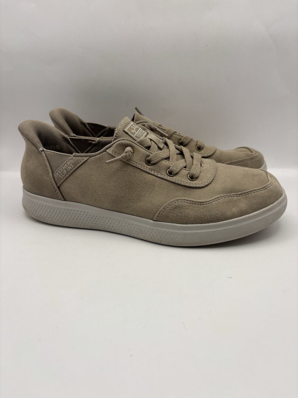 Skechers Hands Free Slip Ins Bobs Skip Cute Taupe Women Size 9